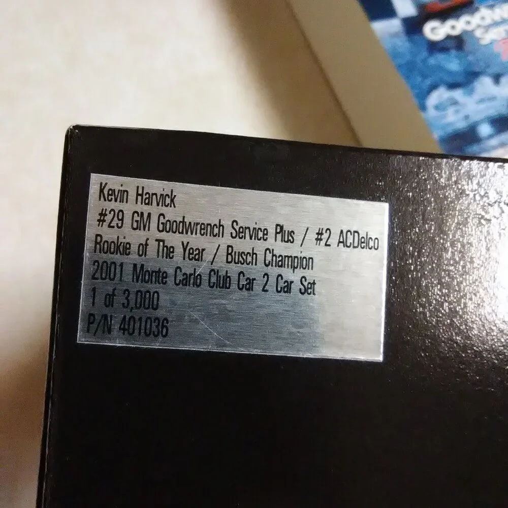 Kevin Harvick #29 Rookie Of The Year & #2 Busch Champion 1/32 Diecast 2 Car Set - Picture 3 of 10